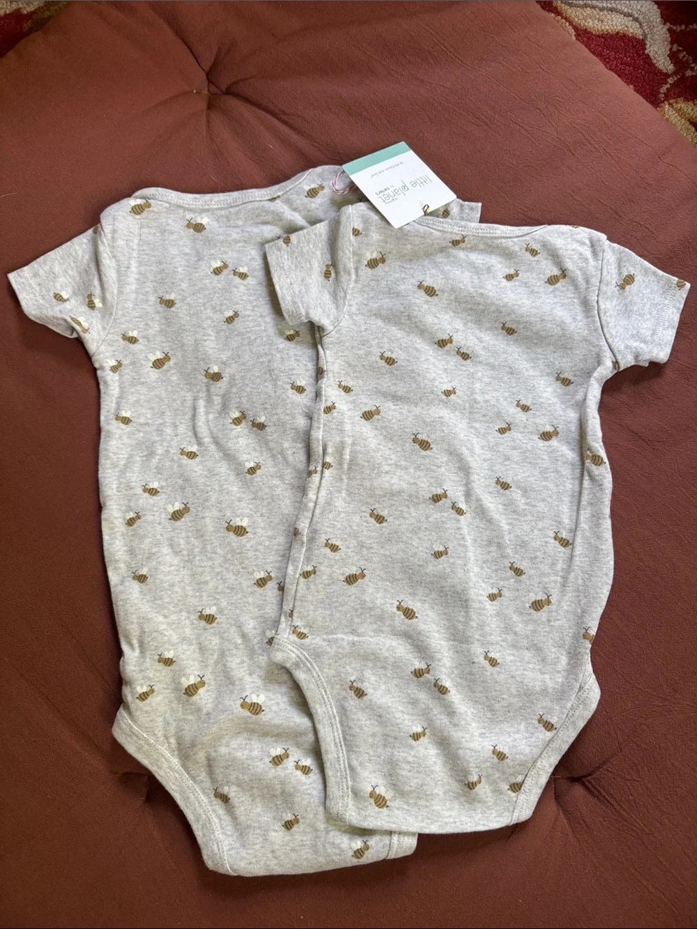 Little planet set of 2 Onsies honey bees  12 m & 24 m baby toddler organic NEW